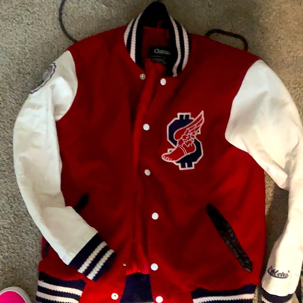 Beautiful Leather and wool Varsity Jacket Exclusiv